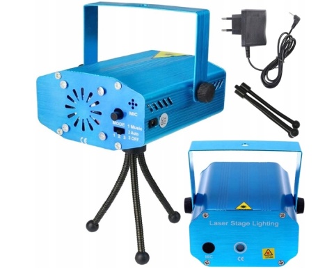 LASER projektor disco DYSKOTEKOWY lampa 3d DISCO stroboskop imprezowy