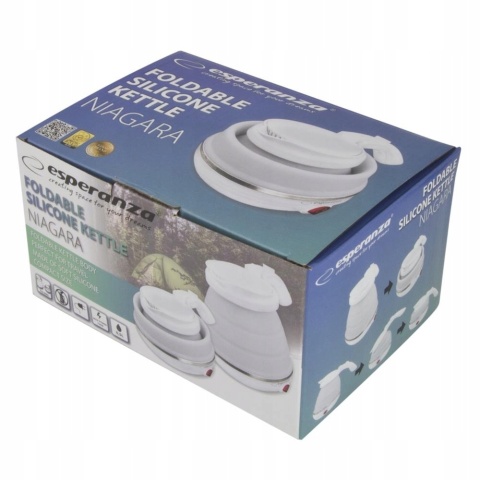 MAŁY CZAJNIK ELEKTRYCZNY SKŁADANY SILIKONOWY TURYSTYCZNY PODRÓŻNY 0,5L 750W