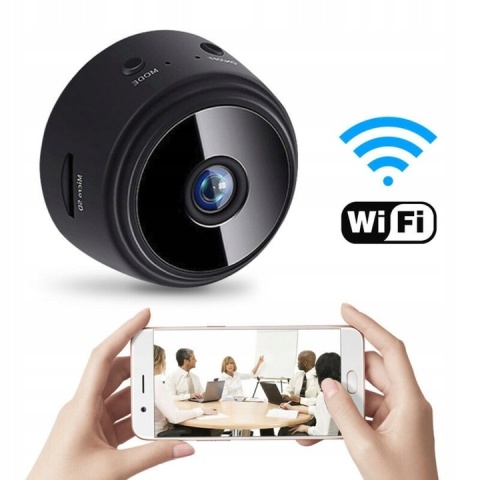 MINI KAMERA SZPIEGOWSKA WIFI FULL HD Z DETEKCJĄ RUCHU I MAGNESEM MAŁA