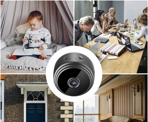 MINI KAMERA SZPIEGOWSKA WIFI FULL HD Z DETEKCJĄ RUCHU I MAGNESEM MAŁA