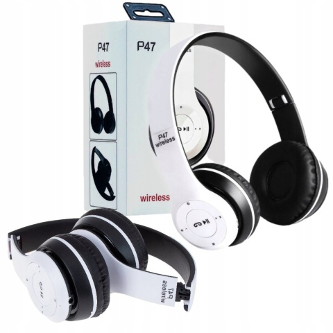 NAUSZNE BEZPRZEWODOWE SŁUCHAWKI MIKROFON BLUETOOTH WYSOKA JAKOŚĆ DŹWIĘKU