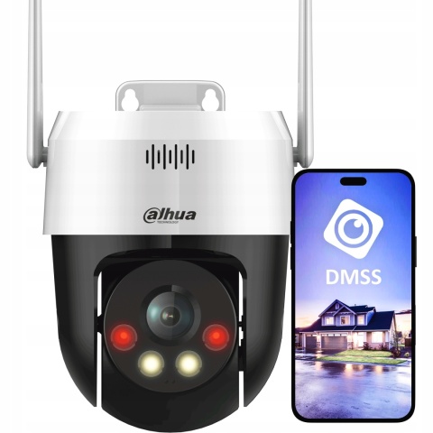 OBROTOWA KAMERA WIFI ZEWNĘTRZNA DAHUA 5MPX 2K+ Z DETEKCJĄ LUDZI I POJAZDÓW