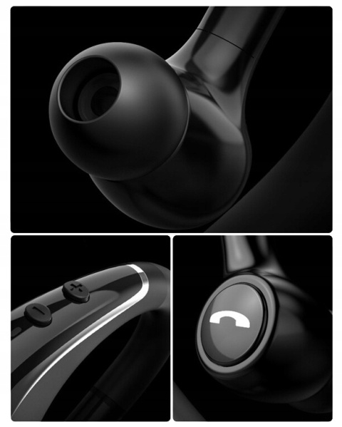 SŁUCHAWKI BEZPRZEWODOWE Z REDUKCJĄ SZUMÓW I MULTIPOINT, PODŚWIETLENIE LED