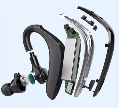 SŁUCHAWKI BEZPRZEWODOWE Z REDUKCJĄ SZUMÓW I MULTIPOINT, PODŚWIETLENIE LED