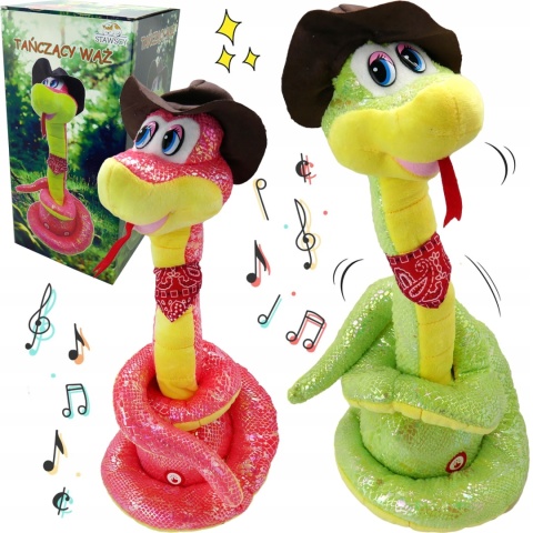 ŚPIEWAJĄCY TAŃCZĄCY KAKTUS WĄŻ: 60 PIOSENEK, POWTARZA, NAGRYWA, ŚWIECI