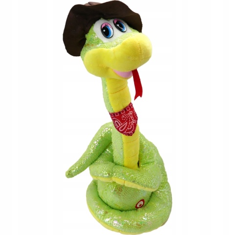 ŚPIEWAJĄCY TAŃCZĄCY KAKTUS WĄŻ: 60 PIOSENEK, POWTARZA, NAGRYWA, ŚWIECI