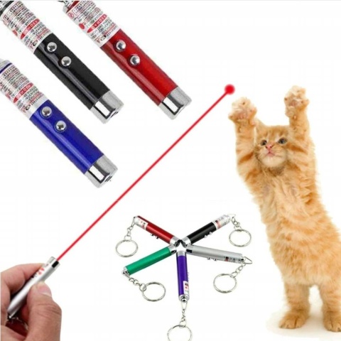SUPER LASER WSKAŹNIK LASEROWY LATARKA I IDEALNA ZABAWKA DLA KOTKA 2W1 MOCNY