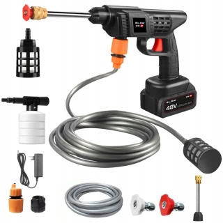 BEZ PRZEWODOWA MYJKA CIŚNIENIOWA 48V 260W 26 BAR 2 AKUMULATORY, PIANOWNICA