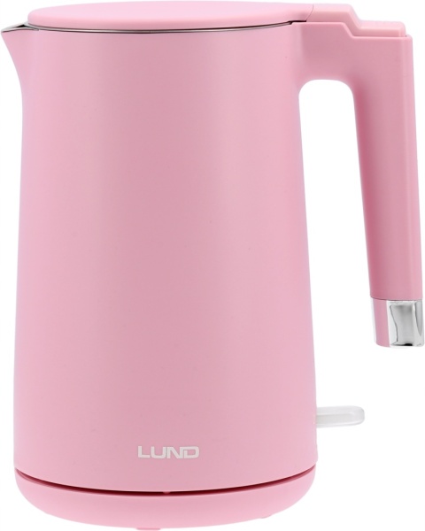 Czajnik Elektryczny LUND 1,5L 2200W Różowy, Podwójne Ścianki, Cool Touch