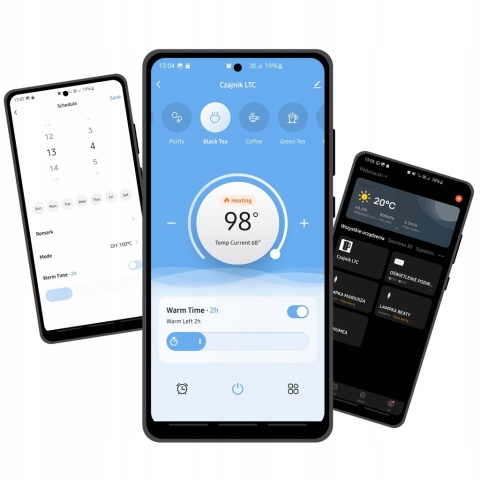 Czajnik Smart Wi-Fi 1,7L 2200W ze stali nierdzewnej, regulacja temp. do 100°C