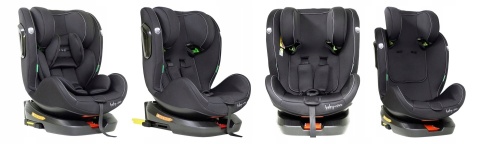 FOTELIK SAMOCHODOWY ACTIVE I-SIZE 40-150CM 360° ISOFIX KOMFORT, LĘDŹWIANA