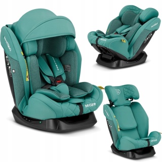 FOTELIK SAMOCHODOWY DZIECIĘCY SECURE PRO I-SIZE 0-36KG 40-150CM REGULACJA