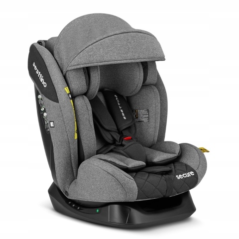 FOTELIK SAMOCHODOWY SECURE PRO SESTTINO 0-36KG I-SIZE 40-150CM Z DASZEK
