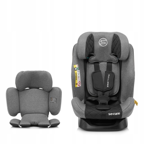 FOTELIK SAMOCHODOWY SECURE PRO SESTTINO 0-36KG I-SIZE 40-150CM Z DASZEK