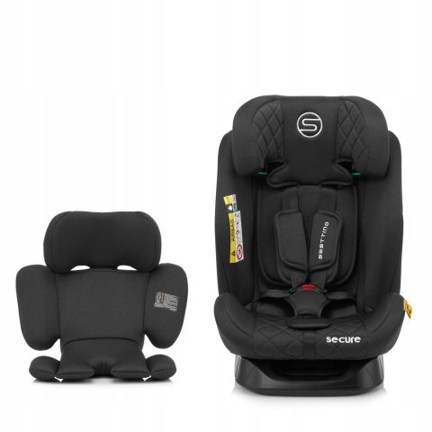 FOTELIK SAMOCHODOWY SESTTINO SECURE PRO I-SIZE 0-36KG Z DASZKIEM 40-150CM