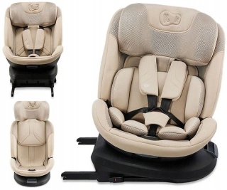 Fotelik samochodowy Kinderkraft Xpedition 3 i-Size 360° beżowy 0-36 kg