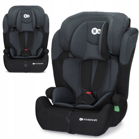 Fotelik samochodowy i-Size Comfort Up 9-36 kg, czarny, łatwy montaż