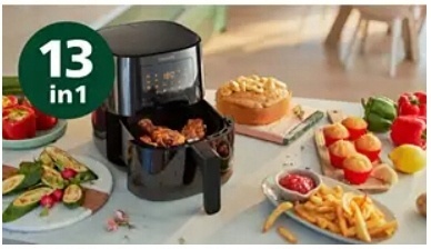 Philips Hd9255/30 Airfryer 1400W 4,1L Wi-Fi Biały - Zdrowe Gotowanie Biały