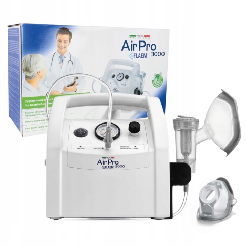 Inhalator Flaem AirPro 3000 Plus z regulacją ciśnienia i 2 trybami