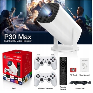 Inteligentny Projektor 2w1 P30 MAX - 4K, Android 11, bezprzewodowy