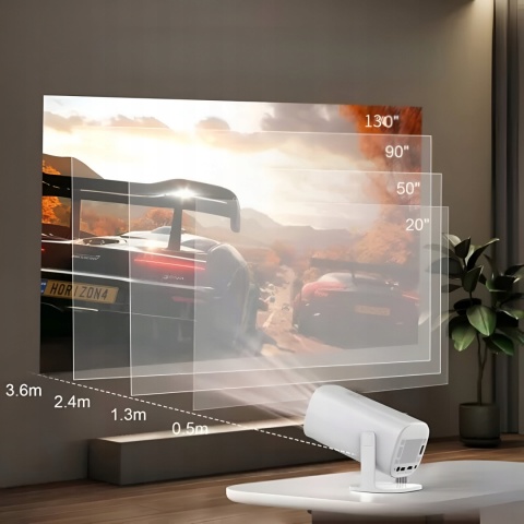 Inteligentny Projektor 2w1 P30 MAX - 4K, Android 11, bezprzewodowy