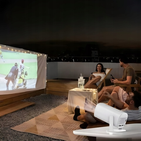 Inteligentny Projektor 2w1 P30 MAX - 4K, Android 11, bezprzewodowy