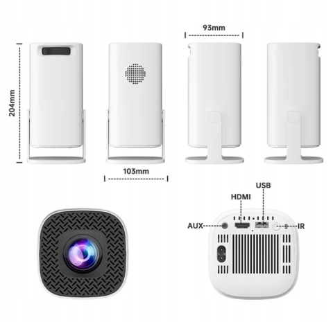 Inteligentny Projektor 2w1 P30 MAX - 4K, Android 11, bezprzewodowy