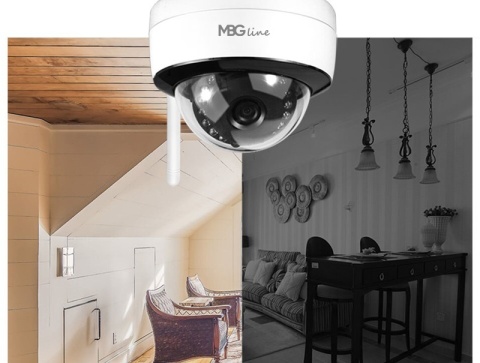 Kamera IP 5MPx UHD Zewnętrzna H.265 WiFi IR 30m z Mikrofonem 128GB