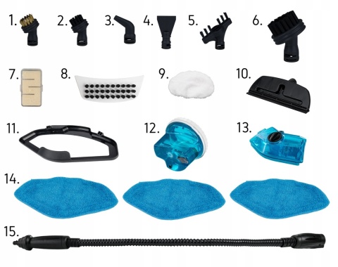 Mop Parowy Yoer Clean Slide SMC01W 2100W z Myjką i Wężem 25 min