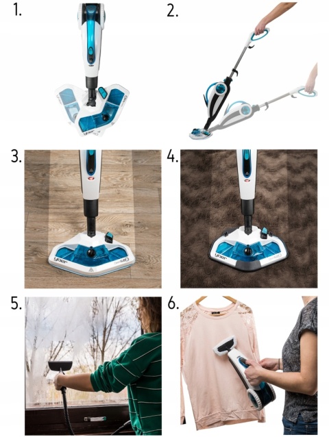 Mop Parowy Yoer Clean Slide SMC01W 2100W z Myjką i Wężem 25 min