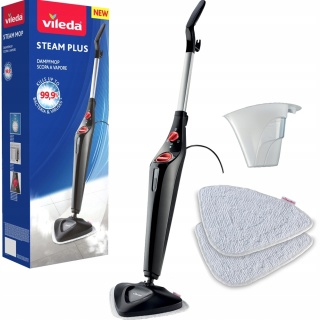 Mop parowy Vileda Steam PLUS 1550W - 99,9% dezynfekcja, 3 tryby