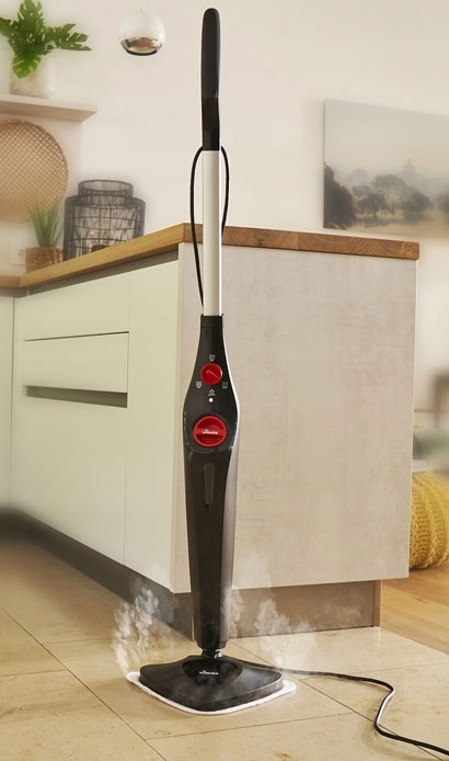 Mop parowy Vileda Steam PLUS 1550W - 99,9% dezynfekcja, 3 tryby