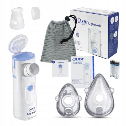 Nebulizator FLAEM LightNeb - Przenośny, Cichy, Dwa Tryby Inhalacji