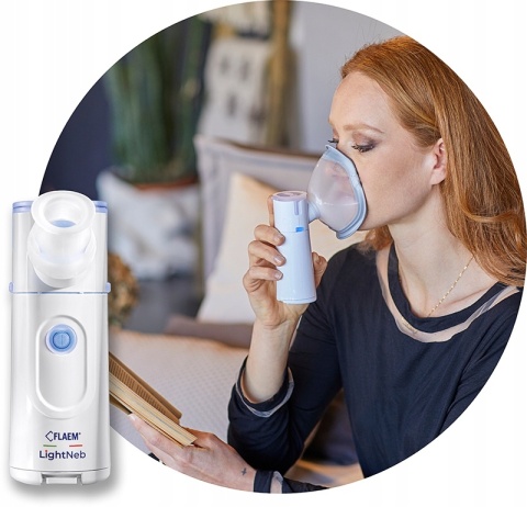 Nebulizator FLAEM LightNeb - Przenośny, Cichy, Dwa Tryby Inhalacji