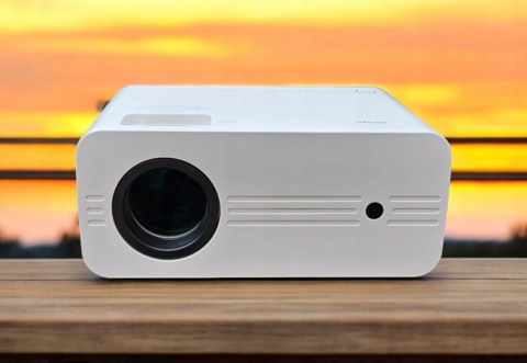 Projektor AKIYO 07 Full HD 9000 Lumenów z Bluetooth 5.2 i WiFi, Statyw