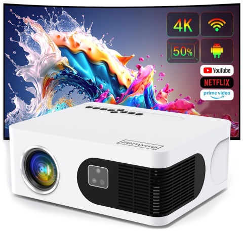 Projektor Zenwire E601H 4K Android SMART TV 600 ANSI WiFi Bluetooth