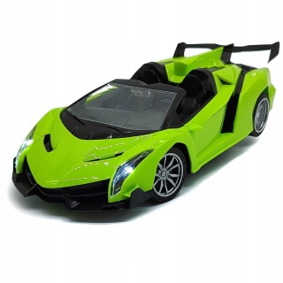 Zdalnie sterowany samochód Lamborghini 1:18 z LED, zielony 23cm