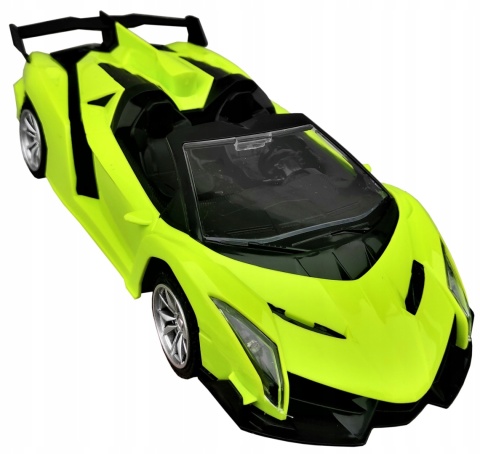 Zdalnie sterowany samochód Lamborghini 1:18 z LED, zielony 23cm
