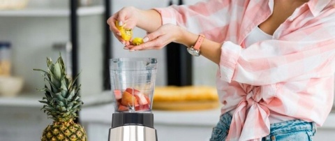 Blender Kielichowy Lehmann Smoofit 1200W z 2 bidonami Tritan - Srebrny