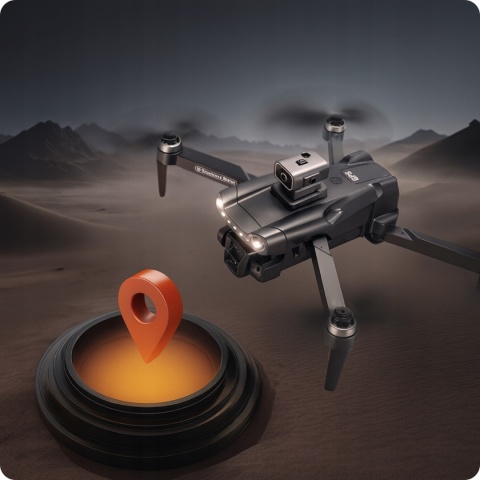 Dron 8K Gps Z Laserem 360° I Eis - 3000M Wielotrybowe Sterowanie Aplikacją