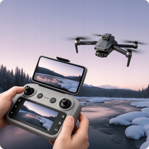 Dron 8K Gps Z Laserem 360° I Eis - 3000M Wielotrybowe Sterowanie Aplikacją