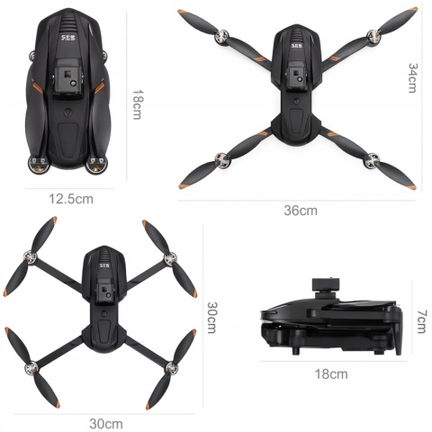 Dron 8K Gps Z Laserem 360° I Eis - 3000M Wielotrybowe Sterowanie Aplikacją