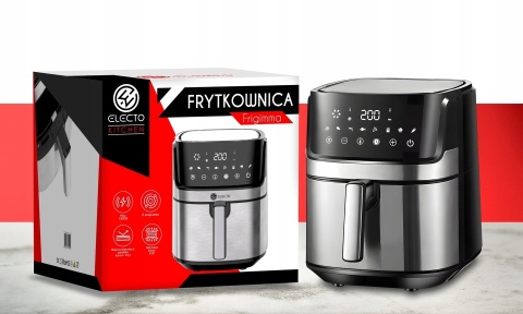 Frytkownica Beztłuszczowa 8L 1800W, LED, 8 Programów Automatycznych