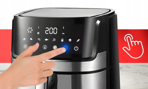 Frytkownica Beztłuszczowa 8L 1800W, LED, 8 Programów Automatycznych