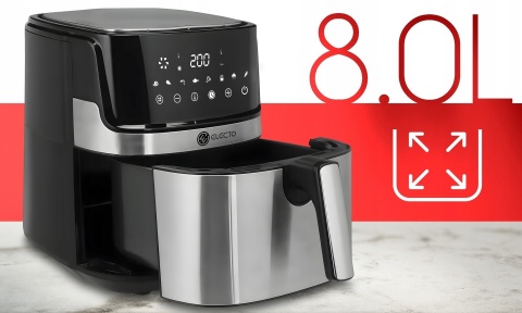 Frytkownica Beztłuszczowa 8L 1800W, LED, 8 Programów Automatycznych