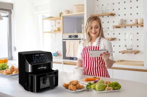 Frytkownica Beztłuszczowa Lehmann Gusto 8L 1800W z Okienkiem LCD