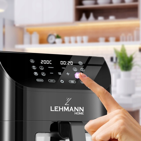 Frytkownica Beztłuszczowa Lehmann Gusto 8L 1800W z Okienkiem LCD