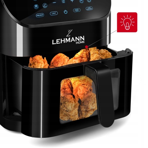 Frytkownica Beztłuszczowa Lehmann Gusto 8L 1800W z Okienkiem LCD