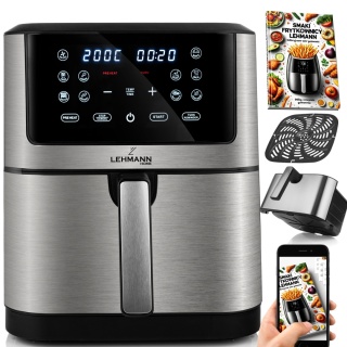 Frytkownica beztłuszczowa 8L 1800W Lehmann Fresco z LCD i 12 programami