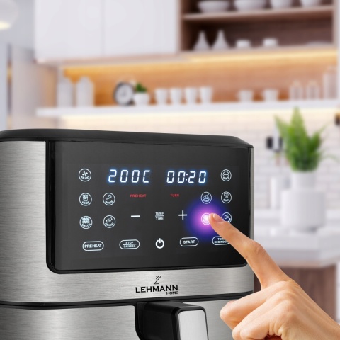 Frytkownica beztłuszczowa 8L 1800W Lehmann Fresco z LCD i 12 programami